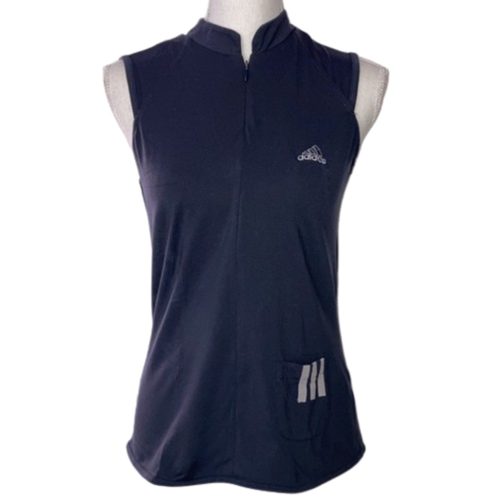 Adidas blue sleeveless shirt top women’s